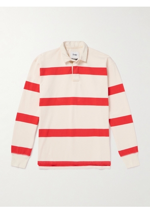 Drake's - Striped Cotton-Jersey Polo Shirt - Men - White - XS