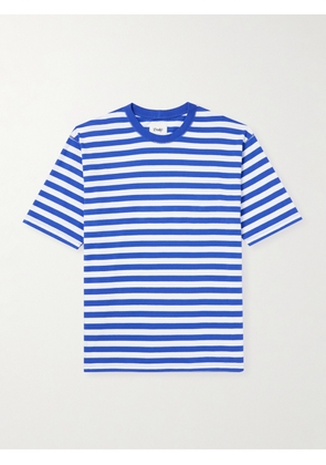 Drake's - Striped Cotton-Jersey T-Shirt - Men - Blue - XS