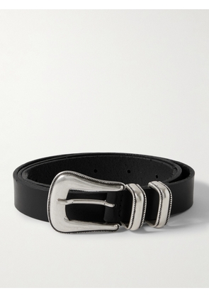Nudie Jeans - 2.5cm Western Leather Belt - Men - Black - EU 75