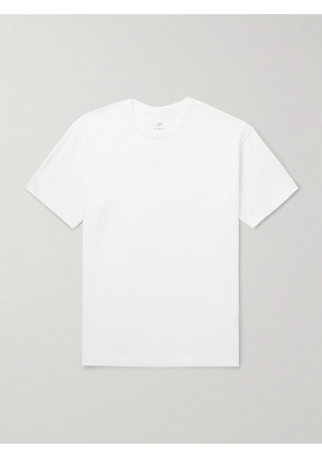 Nike - Sportswear Premium Essentials Logo-Embroidered Cotton-Jersey T-Shirt - Men - White - XS