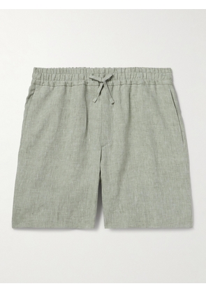 Kingsman - Straight-Leg Linen Drawstring Shorts - Men - Green - IT 46