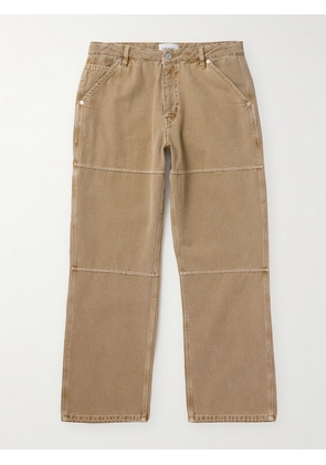 FRAME - Straight-Leg Panelled Cotton-Canvas Trousers - Men - Brown - UK/US 29