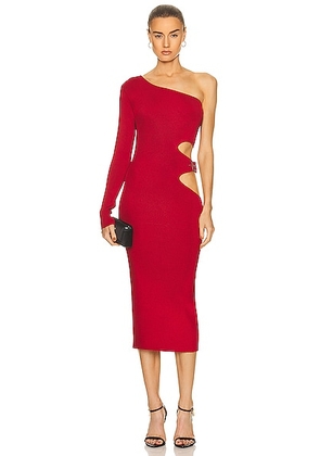 TOM FORD Rib Long Dress in Red - Red. Size S (also in ).