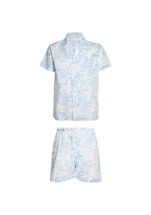Derek Rose Cotton Ledbury Short Pyjama Set
