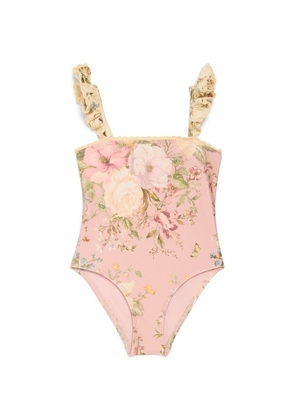 Zimmermann Kids Lace-Trim Floral Swimsuit (1-10 Years)