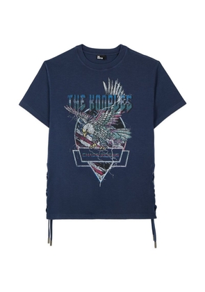 The Kooples Navy Blue T Shirt With Lacing
