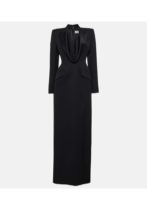 Alexander McQueen Wool tuxedo gown