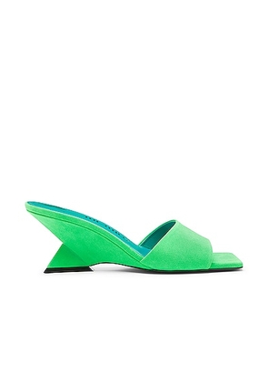 THE ATTICO Cheope 60 Mule in Fluo Green - Mint. Size 38 (also in ).