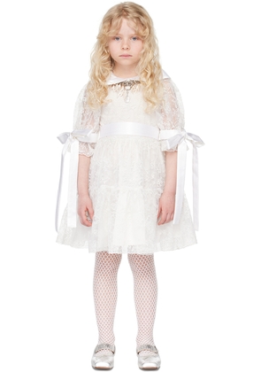 Chopova Lowena SSENSE Exclusive Kids White Flower Girl Dress