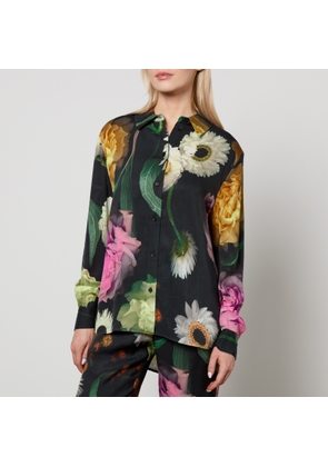 Stine Goya Wal Floral-Print Tencel™ Lyocell-Blend Shirt - XS
