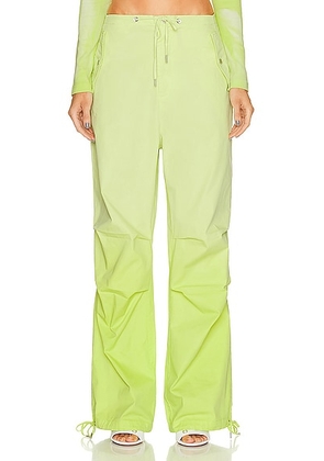 Dion Lee Sunfade Parachute Pants in Light Zest - Green. Size L (also in ).