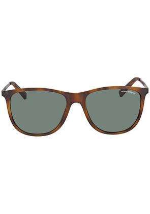 Armani Exchange Grey Green Square Mens Sunglasses AX4047SF 802971 57