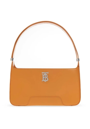 Burberry Leather TB Shoulder Bag In Orange