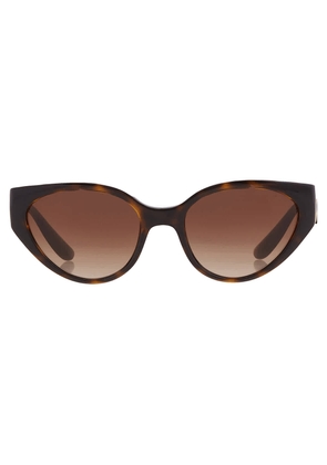 Dolce and Gabbana Brown Gradient Cat Eye Ladies Sunglasses DG6146 502/13 54