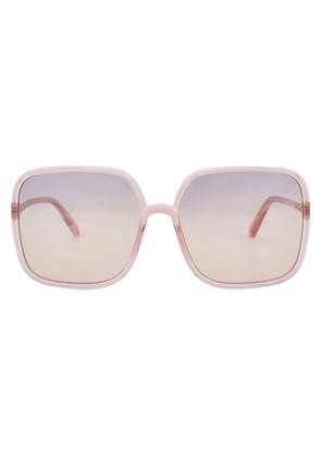 Dior Pink Gradient Square Ladies Sunglasses DIORSOSTELLAIRE S1U 40G2 CD40006U 72Y 59