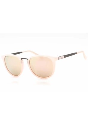 Calvin Klein Rose SIlver Round Unisex Sunglasses R365S 682 51
