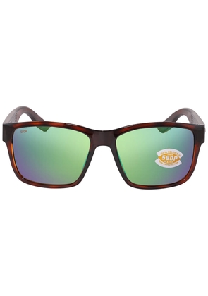 Costa Del Mar PAUNCH Green Mirror Polarized Polycarbonate Mens Sunglasses 6S9049 904906 57