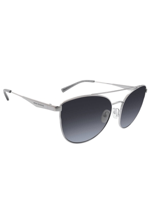 Armani Exchange Gradient Gray Cat Eye Ladies Sunglasses AX2032S 61168G 57