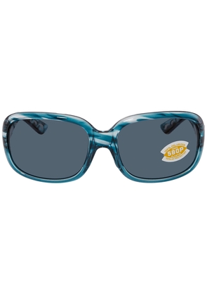 Costa Del Mar GANNET Grey Polarized Polycarbonate Ladies Sunglasses GNT 283 OGP 58