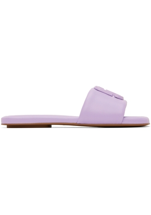 Marc Jacobs Purple 'The J Marc Leather' Sandals