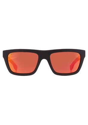 Hugo Boss Red Multilayer Rectangular Mens Sunglasses BOSS 1450/S 0PGC/UZ 57