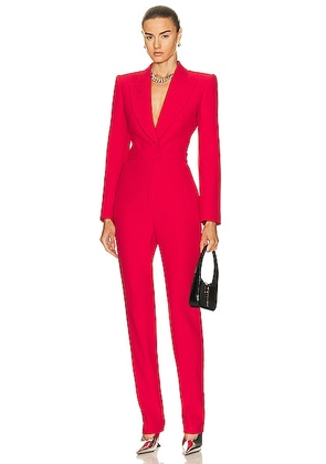 Alexander McQueen All in One Jumpsuit in Lust Red - Red. Size 40 (also in ).