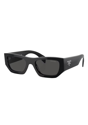 Prada Dark Grey Rectangular Unisex Sunglasses PR A01S 16K08Z 53