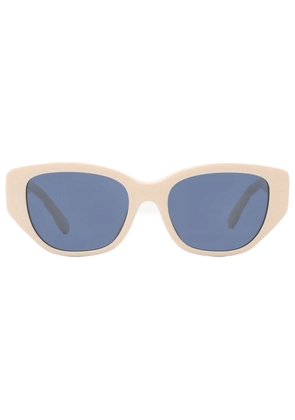 Tory Burch Dark Blue Rectangular Ladies Sunglasses TY7196U 119280 53