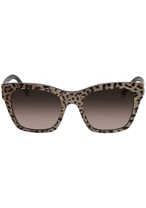 Dolce and Gabbana Brown Gradient Square Ladies Sunglasses DG4384 316313 53