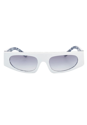 Dolce and Gabbana Light Blue Gradient Browline Ladies Sunglasses DG4411 337119 54