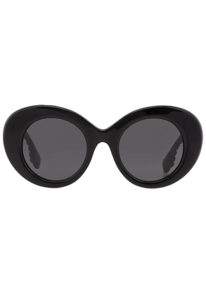 Burberry Margot Dark Grey Oval Ladies Sunglasses BE4370U 300187 49