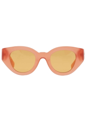 Burberry Meadow Orange Oval Ladies Sunglasses BE4390 4068/7 47
