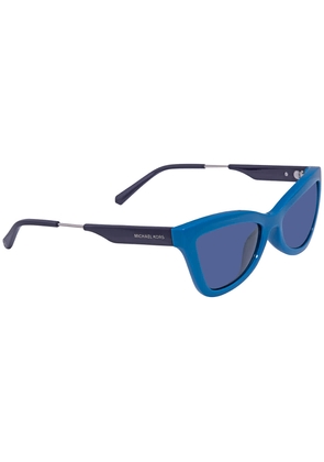 Michael Kors Blue Cat Eye Ladies Sunglasses Valencia MK2132U 309780 55