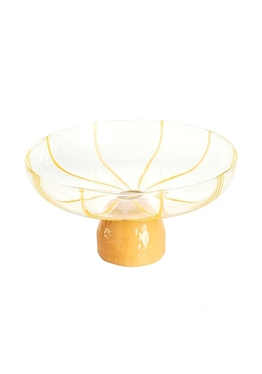 Maison Balzac Grand Soleil Platter in Clear & Yellow - Yellow. Size all.