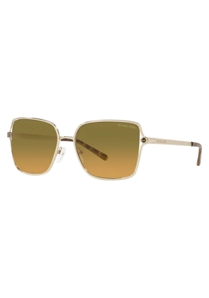 Michael Kors Cancun Brown Sunset Gradient Square Ladies Sunglasses MK1087 101418 56