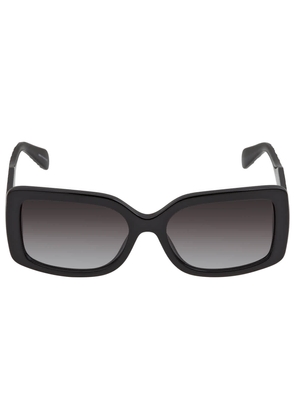 Michael Kors Corfu Dark Gray Gradient Rectangular Ladies Sunglasses MK2165 30058G 56