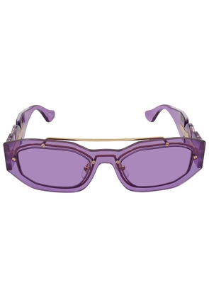 Versace Violet Geometric Unisex Sunglasses VE2235 100284 51