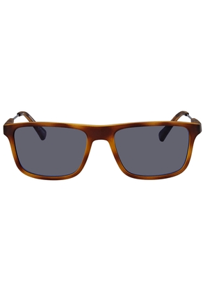 Emporio Armani Blue Polarized Rectangular Mens Sunglasses EA4151 50892V 56