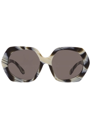Tory Burch Brown Irregular Ladies Sunglasses TY7195U 194203 55