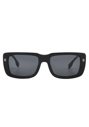 Burberry Jarvis Dark Grey Rectangular Mens Sunglasses BE4376U 300187 55