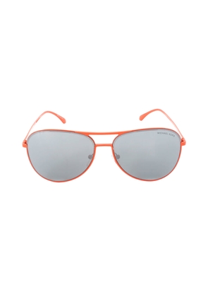 Michael Kors Kona Gunmetal Mirror Pilot Ladies Sunglasses MK1089 12586G 59