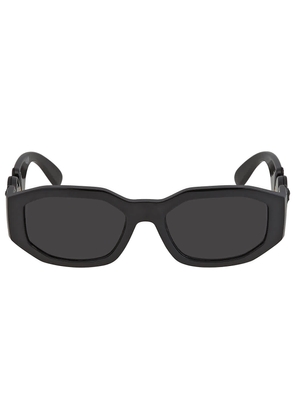 Versace Dark Gray Geometric Unisex Sunglasses VE4361 536087 53
