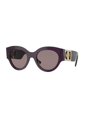 Versace Purple Brown Oval Ladies Sunglasses VE4438B 53847N 52