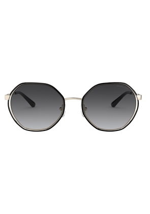 Michael Kors Dark Gray Gradient Irregular Ladies Sunglasses MK1072 10148G 57