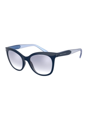 Armani Exchange Blue Gradient Mirror Cat Eye Sunglasses AX4094SF 83027B54
