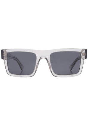 Prada Dark Gray Rectangular Mens Sunglasses PR 19WS U4309T 52