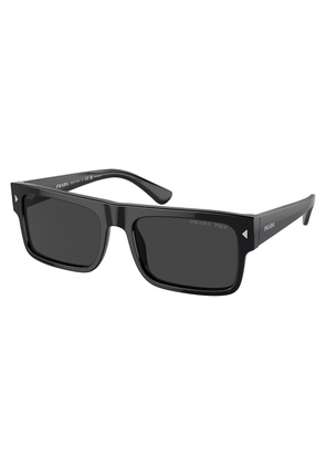 Prada Grey Rectangular Mens Sunglasses PR A10S 16K08G 57