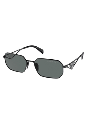 Prada Polarized Grey Geometric Ladies Sunglasses PR A51S 1AB5Z1 58