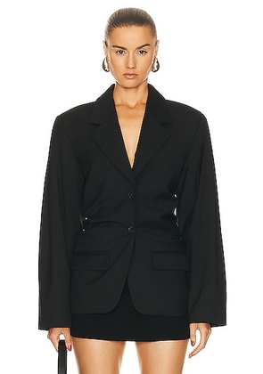 REMAIN Drapy Suiting Blazer in Black - Black. Size 34 (also in ).