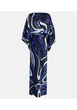 Pucci Boatneck silk maxi dress